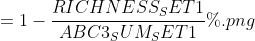 = 1 - \frac{RICHNESS_SET1}{ABC3_SUM_SET1}